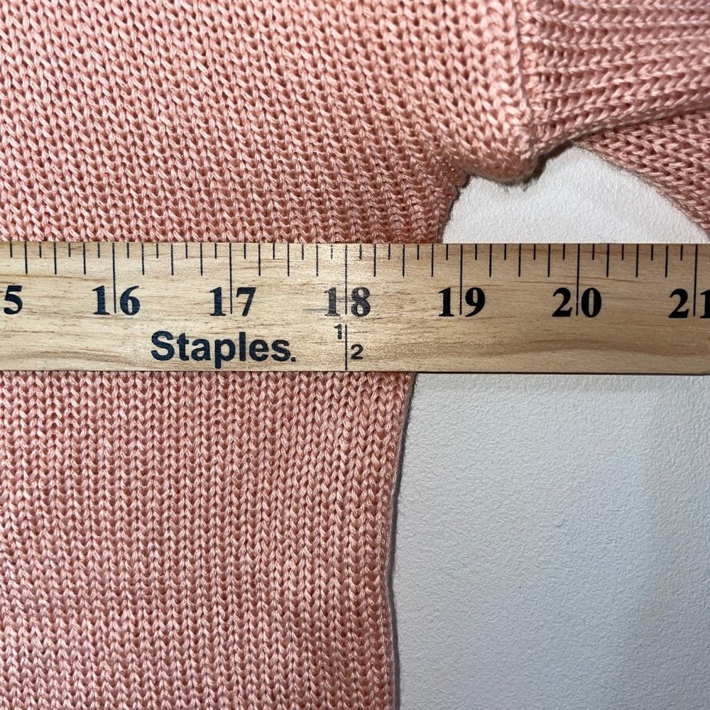 Marled Reunited Clothing Women's Size M Hello Summer Knit Sweater Coral Peach - Picture 6 of 12